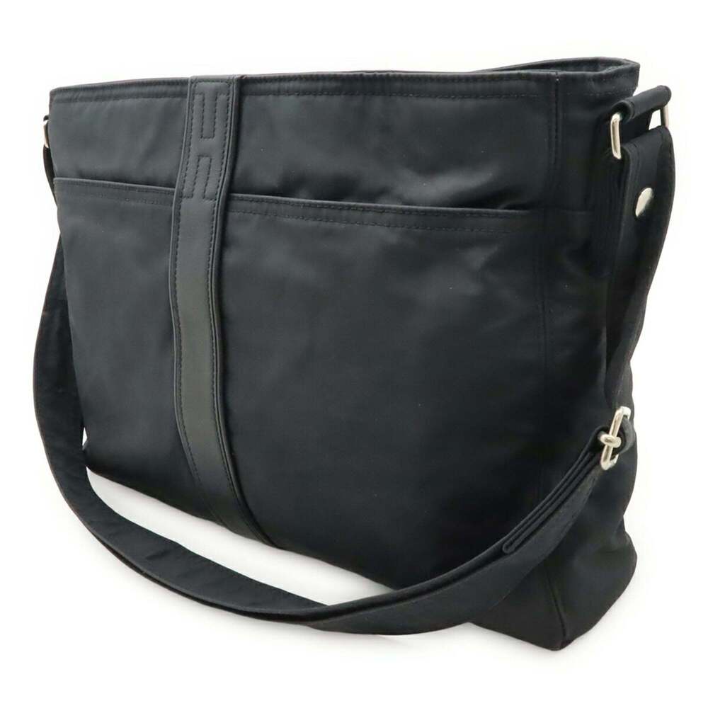 HERMES Acapulco Bassas MM Tote Bag, Large Handbag, Toile Chevron Canvas Leath... - Picture 3 of 9